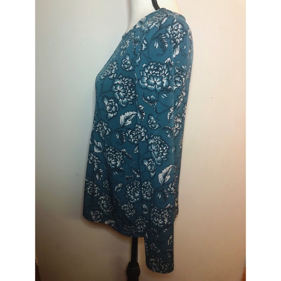 Banana Republic Turquoise Floral Blouse - Picture 3 of 8